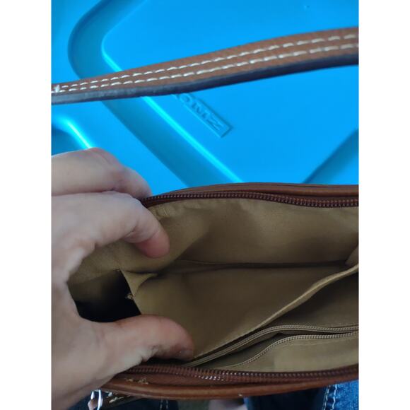 Vintage Y2K Baguette Brown Handbag Preppy Casual Lightweight Espresso Brown‎ - Picture 3 of 5